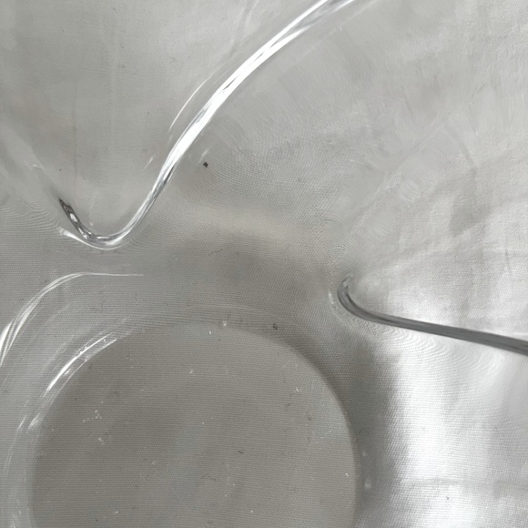 Daum France Vintage Signed Clear Crystal Glass Dish 12”x 10”x3” - Picture 11 of 14